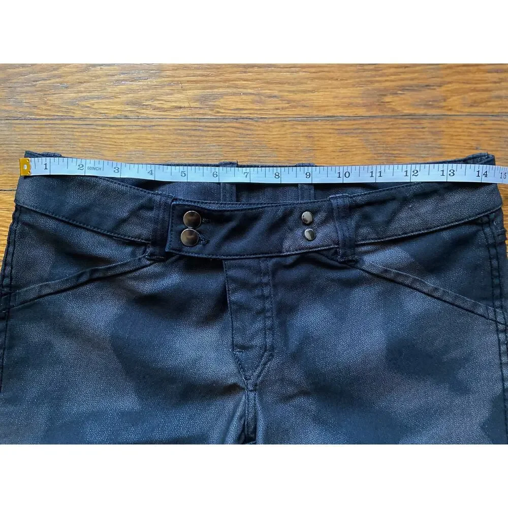 ECRU Low-Rise Camo/Black Reversible Stretch Pants sz 29